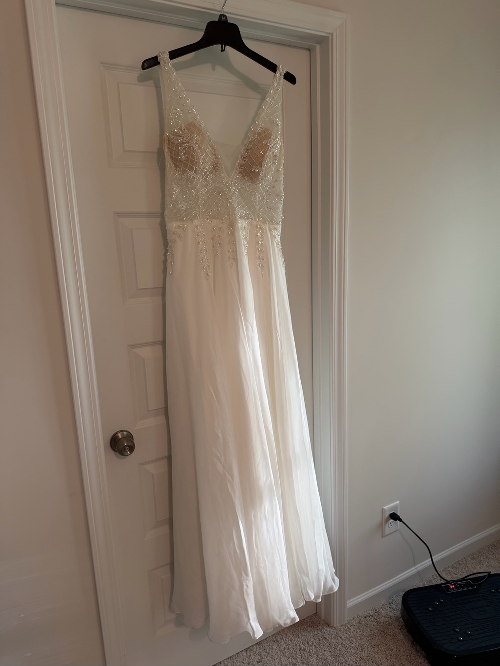 Cinderella Ivory Beaded V-Neck Wedding Dress